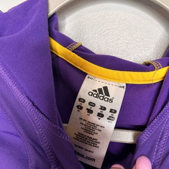 Adidas Lakers Climalite 1/2 Zip Jacket - Picture 2 of 3